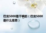 巴龙5000是干嘛的（巴龙5000是什么意思）