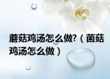 蘑菇鸡汤怎么做?（菌菇鸡汤怎么做）