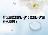 什么是瓷器的开片（瓷器开片是什么意思）