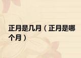 正月是几月（正月是哪个月）