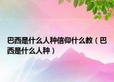 巴西是什么人种信仰什么教（巴西是什么人种）