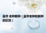翡翠 老种新种（翡翠老种和新种的区别）