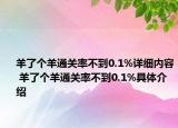 羊了个羊通关率不到0.1%详细内容 羊了个羊通关率不到0.1%具体介绍