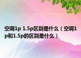 空调1p 1.5p区别是什么（空调1p和1.5p的区别是什么）