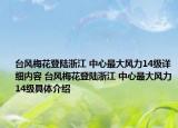 台风梅花登陆浙江 中心最大风力14级详细内容 台风梅花登陆浙江 中心最大风力14级具体介绍