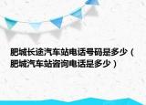 肥城长途汽车站电话号码是多少（肥城汽车站咨询电话是多少）