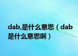 dab,是什么意思（dab是什么意思啊）
