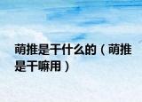 萌推是干什么的（萌推是干嘛用）