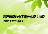 最近出现的虫子是什么梗（有没有虫子什么梗）