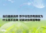 当日最新消息 苏宁任性贷有额度为什么借不出来 可能这些原因导致