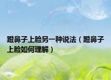 蹬鼻子上脸另一种说法（蹬鼻子上脸如何理解）