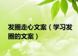 发圈走心文案（学习发圈的文案）