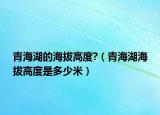 青海湖的海拔高度?（青海湖海拔高度是多少米）