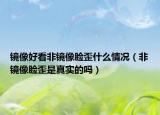 镜像好看非镜像脸歪什么情况（非镜像脸歪是真实的吗）