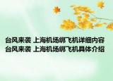 台风来袭 上海机场绑飞机详细内容 台风来袭 上海机场绑飞机具体介绍