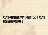 吃乌鸡的最好季节是什么（吃乌鸡的最好季节）
