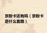 京粉卡还有吗（京粉卡是什么套路）