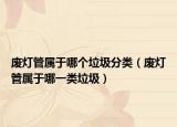废灯管属于哪个垃圾分类（废灯管属于哪一类垃圾）