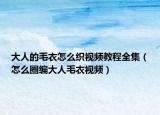 大人的毛衣怎么织视频教程全集（怎么圈编大人毛衣视频）