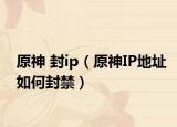 原神 封ip（原神IP地址如何封禁）