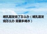 哺乳期发烧了怎么办（哺乳期发烧怎么办 需要多喝水）