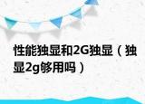 性能独显和2G独显（独显2g够用吗）