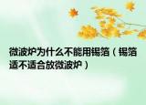 微波炉为什么不能用锡箔（锡箔适不适合放微波炉）
