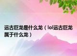 远古巨龙是什么龙（lol远古巨龙属于什么龙）