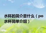 水杯的简介是什么（po水杯简单介绍）