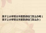 孩子上小学哭泣不愿意进校门怎么办呢（孩子上小学哭泣不愿意进校门怎么办）