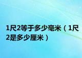 1尺2等于多少毫米（1尺2是多少厘米）