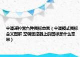 空调遥控器各种图标意思（空调模式图标含义图解 空调遥控器上的图标是什么意思）