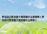 梦见自己怀孕是个男孩是什么意思啊（梦见自己怀孕是个男孩是什么意思）