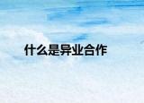 什么是异业合作