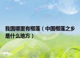 我国哪里有榴莲（中国榴莲之乡是什么地方）