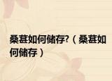 桑葚如何储存?（桑葚如何储存）