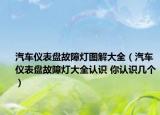 汽车仪表盘故障灯图解大全（汽车仪表盘故障灯大全认识 你认识几个）