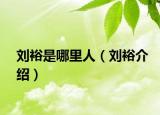 刘裕是哪里人（刘裕介绍）