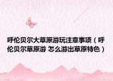 呼伦贝尔大草原游玩注意事项（呼伦贝尔草原游 怎么游出草原特色）
