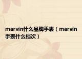 marvin什么品牌手表（marvin手表什么档次）