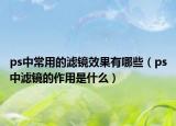 ps中常用的滤镜效果有哪些（ps中滤镜的作用是什么）