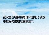 武汉各区社保局电话和地址（武汉市社保局的地址在哪里?）