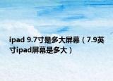 ipad 9.7寸是多大屏幕（7.9英寸ipad屏幕是多大）