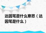 达因笔是什么意思（达因笔是什么）