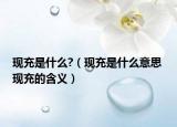 现充是什么?（现充是什么意思 现充的含义）