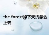 the forest掉下天坑怎么上去