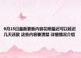9月15日最新更新内容花呗最迟可以延迟几天还款 这些内容要清楚 详细情况介绍