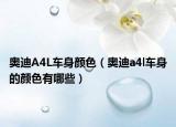 奥迪A4L车身颜色（奥迪a4l车身的颜色有哪些）