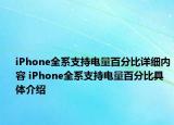 iPhone全系支持电量百分比详细内容 iPhone全系支持电量百分比具体介绍