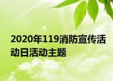 2020年119消防宣传活动日活动主题